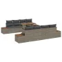 Set de Sofá de Jardín Conjunto de 9 Taupe Ratán by , Outdoor sofas - Ref: Foro24-3350051, Price: 695,54 €, Discount: -5%%