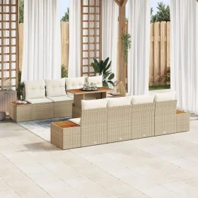 Conjunto de sofá de jardín Conjunto de 9 piezas
