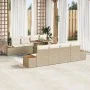 Conjunto de sofá de jardín Conjunto de 9 piezas Beige Ratán | Foro24.es | Tu tienda online para hogar, jardín y más Foro24.es