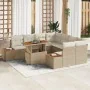 Juego de Sofá de Jardín Juego de 9 Beige Ratán | Foro24.es | Tu tienda online para hogar, jardín y más Foro24.es
