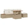 Conjunto de Sofá de Jardín Conjunto de 6 Beige, Crema | Foro24.es | Tu tienda online para hogar, jardín y más Foro24.es