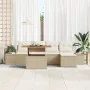 Conjunto de Sofá de Jardín Conjunto de 6 Beige, Crema | Foro24.es | Tu tienda online para hogar, jardín y más Foro24.es