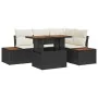 Set de Sofá de Jardín Set de 5 Negro Ratán by , Outdoor sofas - Ref: Foro24-3350064, Price: 406,08 €, Discount: -5%%
