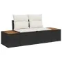 Set de Sofá de Jardín Set de 5 Negro Ratán by , Outdoor sofas - Ref: Foro24-3350064, Price: 406,08 €, Discount: -5%%