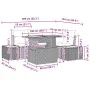 Set de Sofá de Jardín Set de 5 Negro Ratán by , Outdoor sofas - Ref: Foro24-3350064, Price: 406,08 €, Discount: -5%%