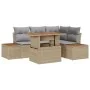 Juego de Sofá de Jardín Set de 5 Beige y Gris by , Outdoor sofas - Ref: Foro24-3350067, Price: 428,69 €, Discount: %