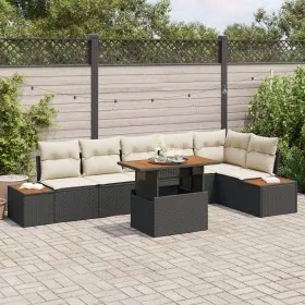 Conjunto de sofá de jardín Set de 7 Beige Polirratán von , Outdoor-Sofas - Ref: Foro24-3350074, Preis: 505,83 €, Rabatt: -5%%
