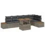 Conjunto de Sofá de Jardín Juego de 7 Gris Poliratán von , Outdoor-Sofas - Ref: Foro24-3350076, Preis: 505,71 €, Rabatt: -5%%