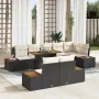 Conjunto de Sofás de Jardín Conjunto de 9 Beige Ratán, Tela, Metal | Foro24.es | Tu tienda online para hogar, jardín y más Foro24.es