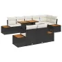 Conjunto de Sofás de Jardín Conjunto de 9 Beige Ratán, Tela, Metal | Foro24.es | Tu tienda online para hogar, jardín y más Foro24.es