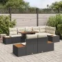 Conjunto de Sofás de Jardín Conjunto de 9 Beige Ratán, Tela, Metal | Foro24.es | Tu tienda online para hogar, jardín y más Foro24.es