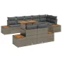 Set de sofá para jardín Set de 9 Gris, Madera Natural de , Sofás de exterior - Ref: Foro24-3350081, Precio: 715,35 €, Descuen...