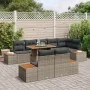 Set de sofá para jardín Set de 9 Gris, Madera Natural de , Sofás de exterior - Ref: Foro24-3350081, Precio: 715,35 €, Descuen...