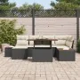 Juego de Sofá de Jardín Set de 7 Beige, Negro by , Outdoor sofas - Ref: Foro24-3350084, Price: 492,72 €, Discount: -5%%