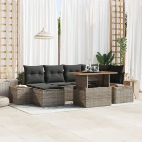 Conjunto de Sofá de Jardín Set de 7 Gris Ratán von , Outdoor-Sofas - Ref: Foro24-3350086, Preis: 495,56 €, Rabatt: -5%%