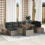 Conjunto de Sofá de Jardín Set de 8 Gris Rattan, Poliéster by , Outdoor sofas - Ref: Foro24-3350091, Price: 548,14 €, Discoun...