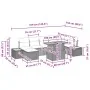 Conjunto de Sofá de Jardín Set de 8 Gris Rattan, Poliéster by , Outdoor sofas - Ref: Foro24-3350091, Price: 548,14 €, Discoun...