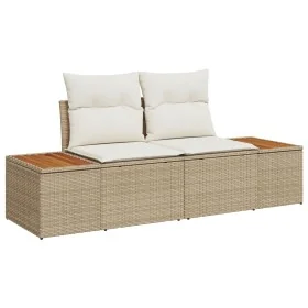 Set de Sofá de Jardín Set de 8 Beige Ratán