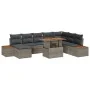 Set de Sofás Jardín Conjunto de 9 Gris Ratán by , Outdoor sofas - Ref: Foro24-3350096, Price: 610,01 €, Discount: %