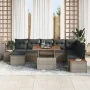 Set de Sofás Jardín Conjunto de 9 Gris Ratán by , Outdoor sofas - Ref: Foro24-3350096, Price: 610,01 €, Discount: %