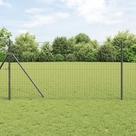 Set de 4 Gris Acero recubierto en polvo 190 cm Poste de cerca by , fence posts - Ref: Foro24-3350140, Price: 409,57 €, Discou...