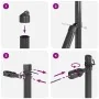 Posts de cercado 26 pcs Gris Ø32 mm 200 cm Acero Galvanizado by , fence posts - Ref: Foro24-3350141, Price: 214,33 €, Discoun...