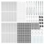 Poste de Cercado 52 pcs Ø32 mm 150 cm Acero Galvanizado | Foro24.es | Tu tienda online para hogar, jardín y más Foro24.es
