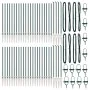 Poste para Valla con Punta 52 pcs Ø32 mm 140 cm de Acero Galvanizado | Foro24.es | Tu tienda online para hogar, jardín y más Foro24.es