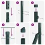 Postes de Cerca con Punta 26 pcs Ø32 mm 160 cm de Acero Galvanizado by , fence posts - Ref: Foro24-3350175, Price: 349,63 €, ...