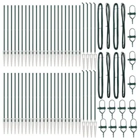Postes de cerca con punta 52 pcs Ø32 mm 170 cm acero galvanizado von , Zaunpfosten - Ref: Foro24-3350178, Preis: 748,82 €, Ra...
