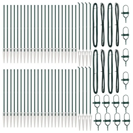 Postes de cerca con punta 52 pcs Ø32 mm 170 cm acero galvanizado by , fence posts - Ref: Foro24-3350178, Price: 748,82 €, Dis...