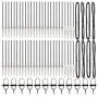 Publicaciones de valla con punta 52 pcs Ø32 mm 60 cm Acero galvanizado | Foro24.es | Tu tienda online para hogar, jardín y más Foro24.es