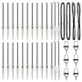 Postes de cerca con punta 26 pcs Ø32 mm 100 cm Acero Galvanizado von , Zaunpfosten - Ref: Foro24-3350187, Preis: 298,48 €, Ra...
