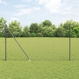 Postes de Cerca con Punta 52 pcs Ø32 mm 170 cm