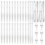 Postes de cerca con punta 26 pcs Ø32 mm 60 cm de acero galvanizado von , Zaunpfosten - Ref: Foro24-3350199, Preis: 248,92 €, ...