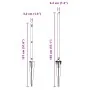 poste de cerca con punta 52 pcs Ø32 mm 100 cm de acero galvanizado de , Postes de cerca - Ref: Foro24-3350206, Precio: 564,79...