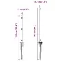 Postes de cerca con punta 52 pcs Ø32 mm 120 cm de acero galvanizado by , fence posts - Ref: Foro24-3350208, Price: 670,39 €, ...