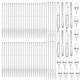 Poste de Cerca con Punta 52 pcs Ø32 mm 140 cm Acero Galvanizado de , Postes de cerca - Ref: Foro24-3350210, Precio: 673,51 €,...