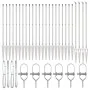 Postes de Cerca con Punta 26 pcs Ø32 mm 180 cm Acero Galvanizado by , fence posts - Ref: Foro24-3350215, Price: 330,60 €, Dis...