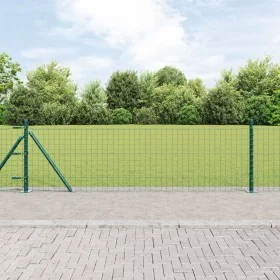 Poste de Cercas Juego de 52 Verde Acero 3.2 x 3.2 x 50 cm by , fence posts - Ref: Foro24-3350218, Price: 343,80 €, Discount: %