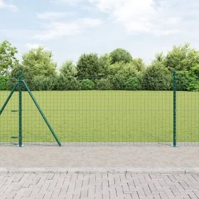 Poste de Cerca Set de 52 Verde Acero con Recubrimiento en Polvo by , fence posts - Ref: Foro24-3350224, Price: 406,85 €, Disc...