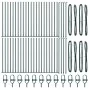 Postes de Cerca Set de 52 Verde Acero recubierto en polvo by , fence posts - Ref: Foro24-3350226, Price: 442,35 €, Discount: %