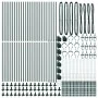 Postes de Cerca Set de 52 Verde Acero recubierto en polvo by , fence posts - Ref: Foro24-3350226, Price: 442,35 €, Discount: %
