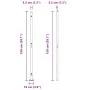 Poste de Cerca Set de 52 Verde Concreto 3.2 x 3.2 x 78.5 cm by , fence posts - Ref: Foro24-3350229, Price: 264,17 €, Discount: %