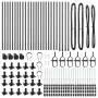 Poste de Cerca Set de 26 Gris Concreto, Metal 3.2 x 3.2 x 70 cm by , fence posts - Ref: Foro24-3350239, Price: 188,68 €, Disc...