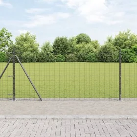 Postes de Cerca Set de 26 Gris Concreto, Metal 3.2 x 3.2 x 110 cm by , fence posts - Ref: Foro24-3350243, Price: 224,55 €, Di...