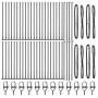 Poste de Cerca Juego de 52 Gris Concreto 3.2 x 3.2 x 110 cm by , fence posts - Ref: Foro24-3350244, Price: 444,88 €, Discount: %