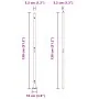 Postes de Cercas con Placas Base 26 pcs Ø32mm 68.5cm de Acero Galvanizado by , fence posts - Ref: Foro24-3350245, Price: 252,...