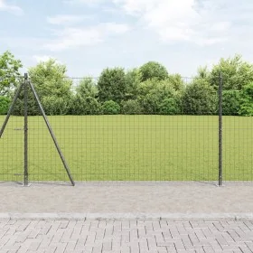 Poste de Cerca Juego de 104 Gris Concreto y Metal by , fence posts - Ref: Foro24-3350246, Price: 500,73 €, Discount: %