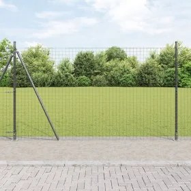 Postes de Cerca Juego de 104 Gris Acero Recubierto con Polvo by , fence posts - Ref: Foro24-3350252, Price: 620,56 €, Discoun...